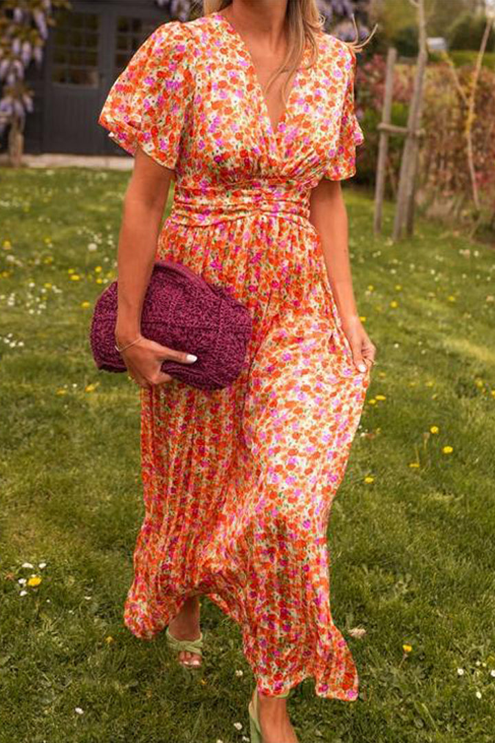PAULINE | LONG FLOWER DRESS