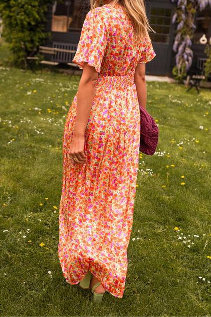 PAULINE | LONG FLOWER DRESS