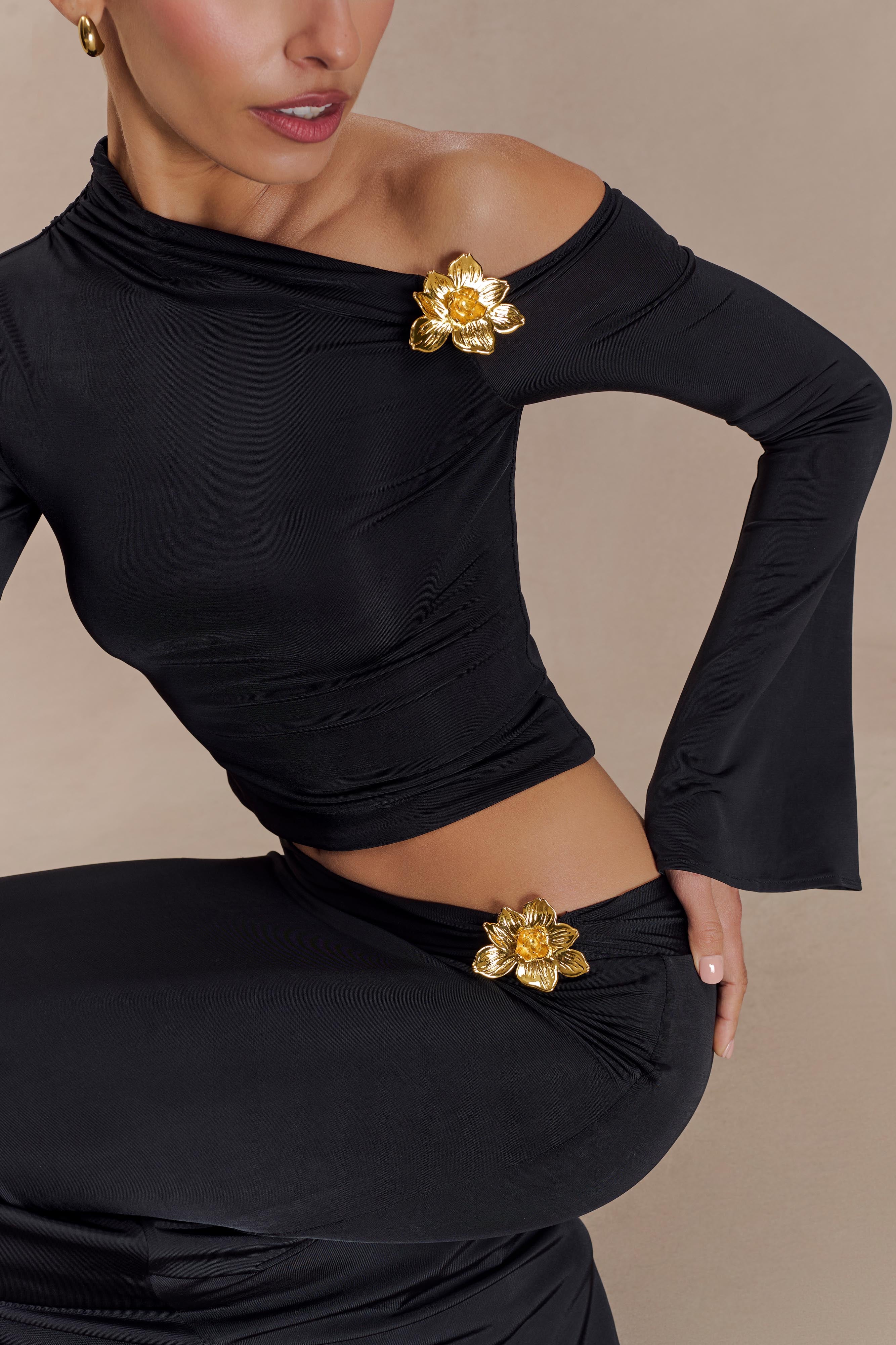 LAVINIA | GOLD ROSE DRESS