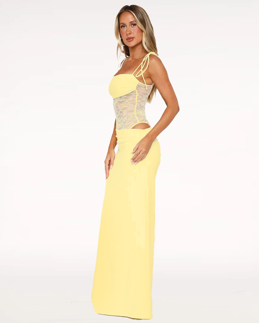 AURÉLIE | MESH MAXI DRESS