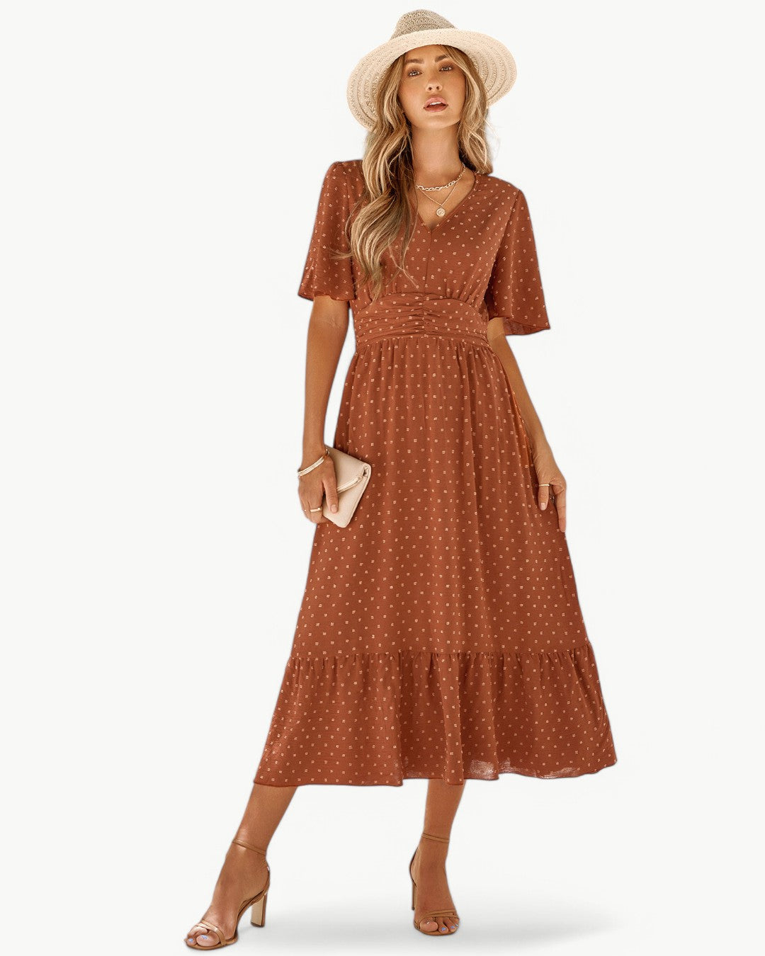 OLIVIA V NECK SUMMER DRESS