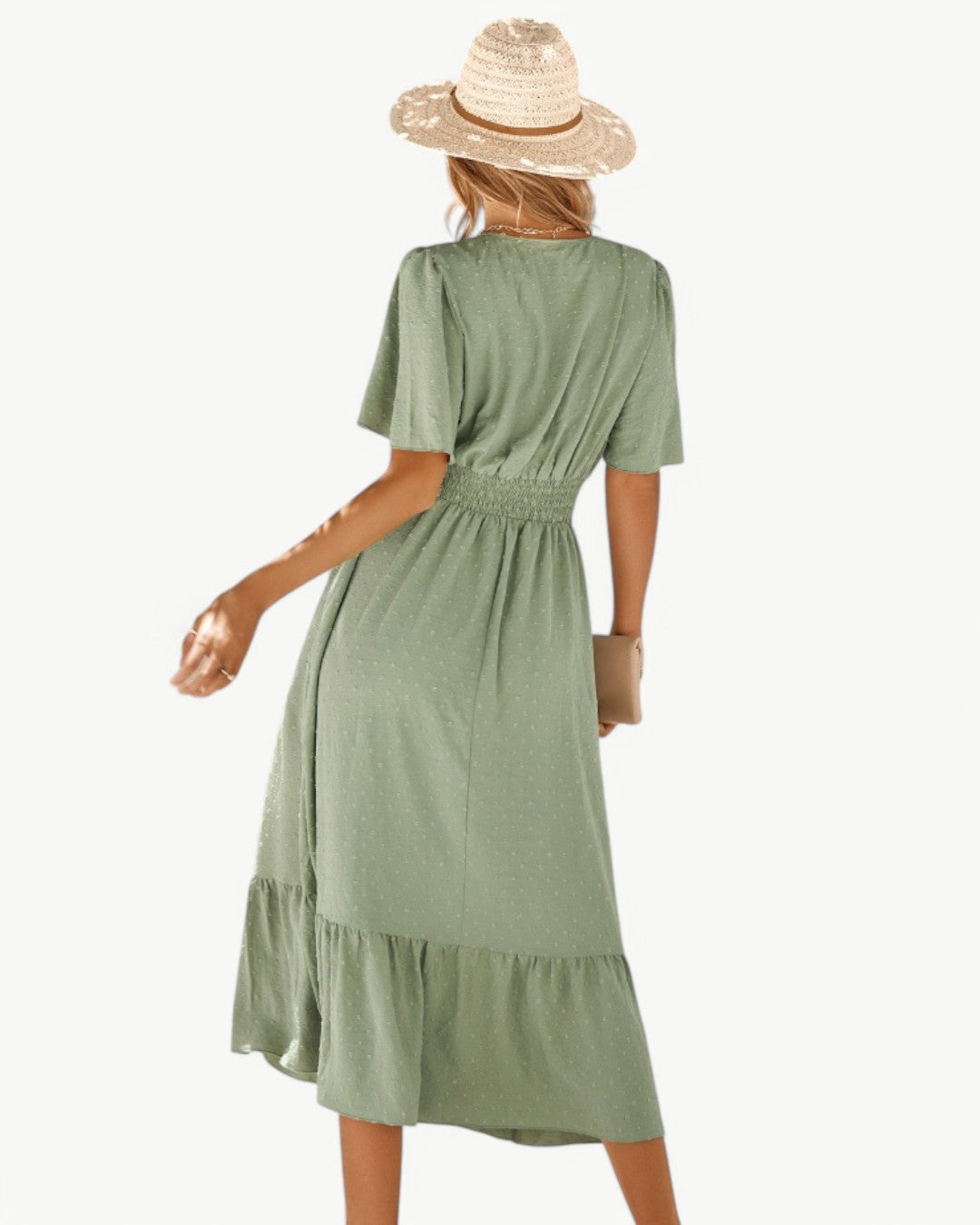 OLIVIA V NECK SUMMER DRESS