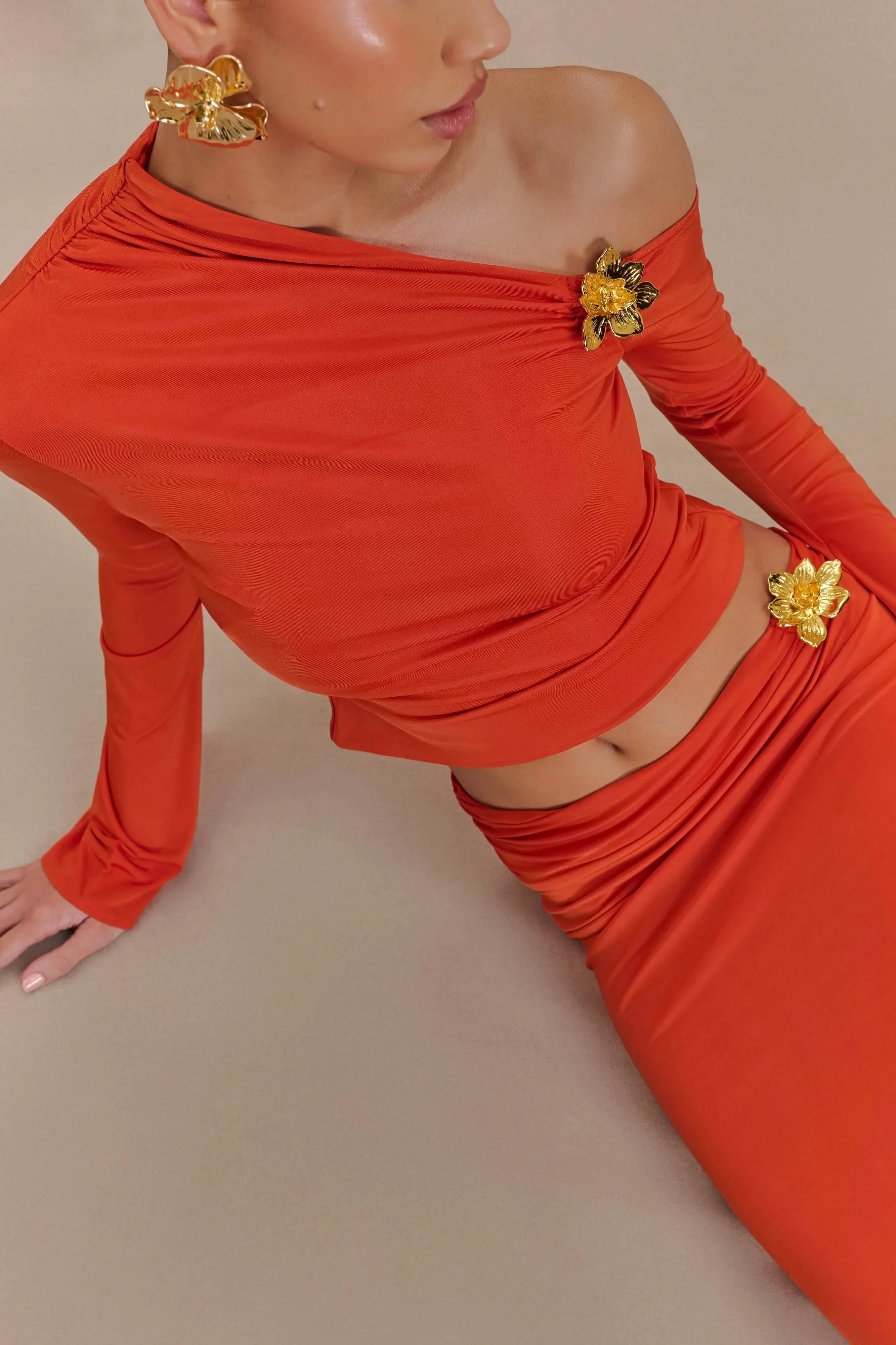 LAVINIA | GOLD ROSE DRESS