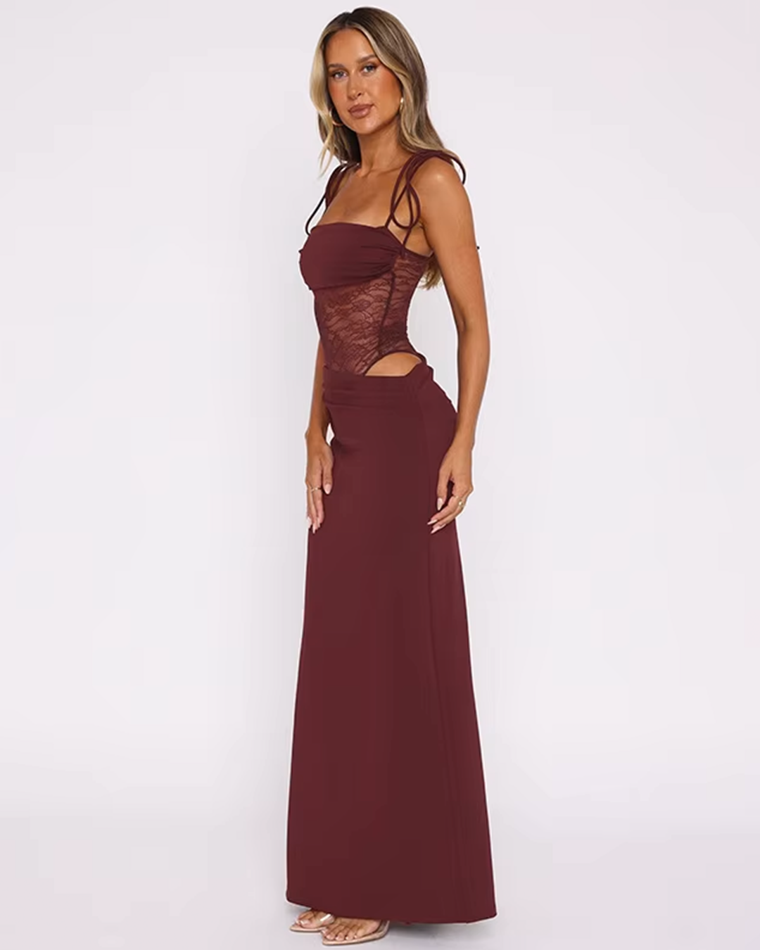 AURÉLIE | MESH MAXI DRESS