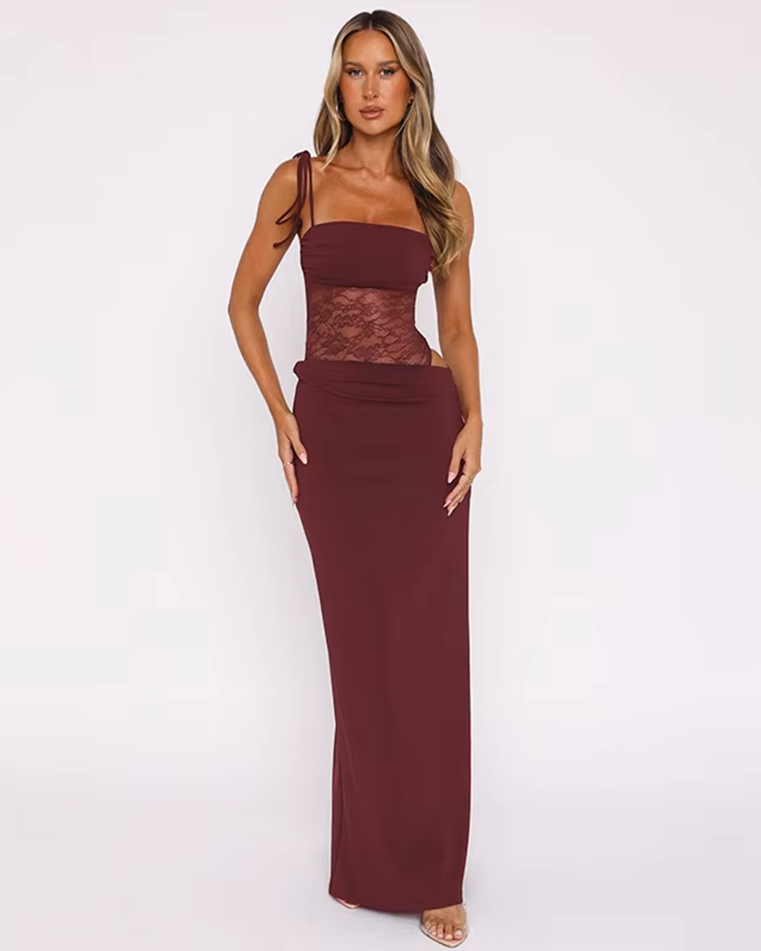 AURÉLIE | MESH MAXI DRESS