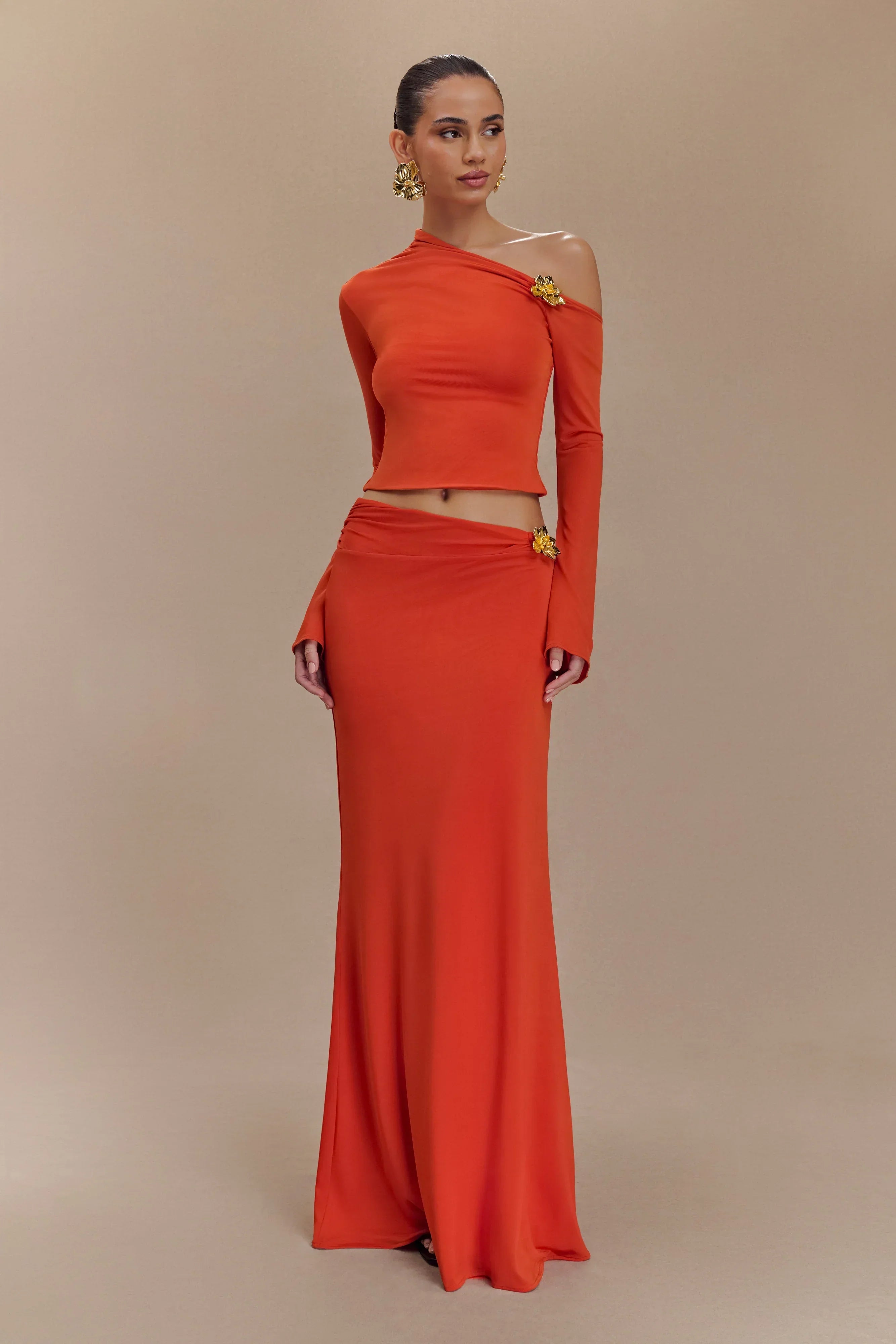 LAVINIA | GOLD ROSE DRESS