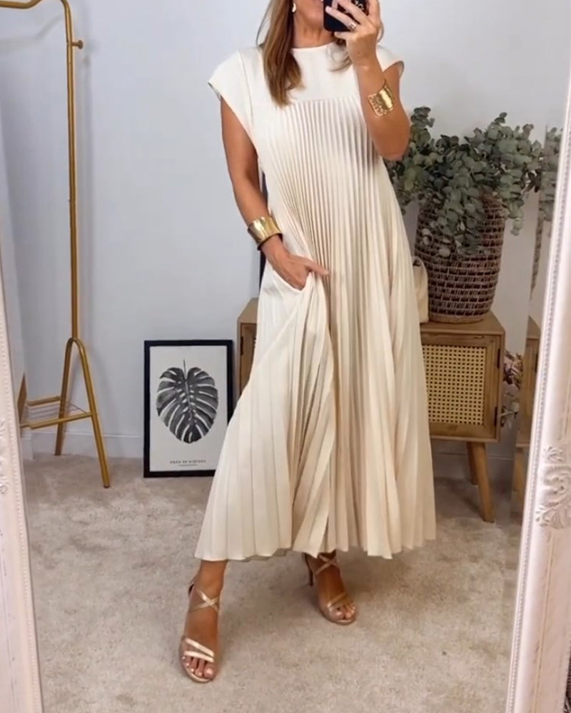 FEMKE | MAXI PLEATED DRESS