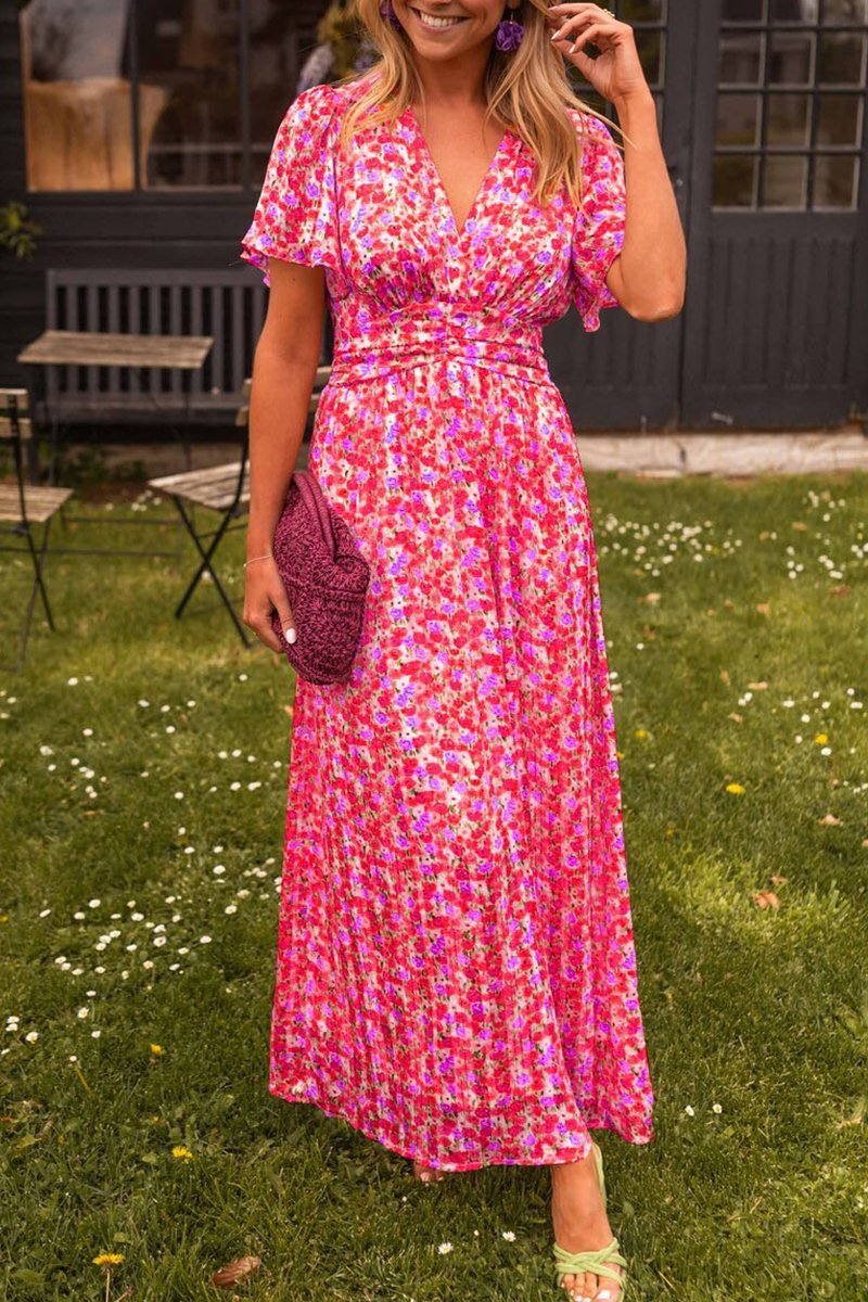 PAULINE | LONG FLOWER DRESS