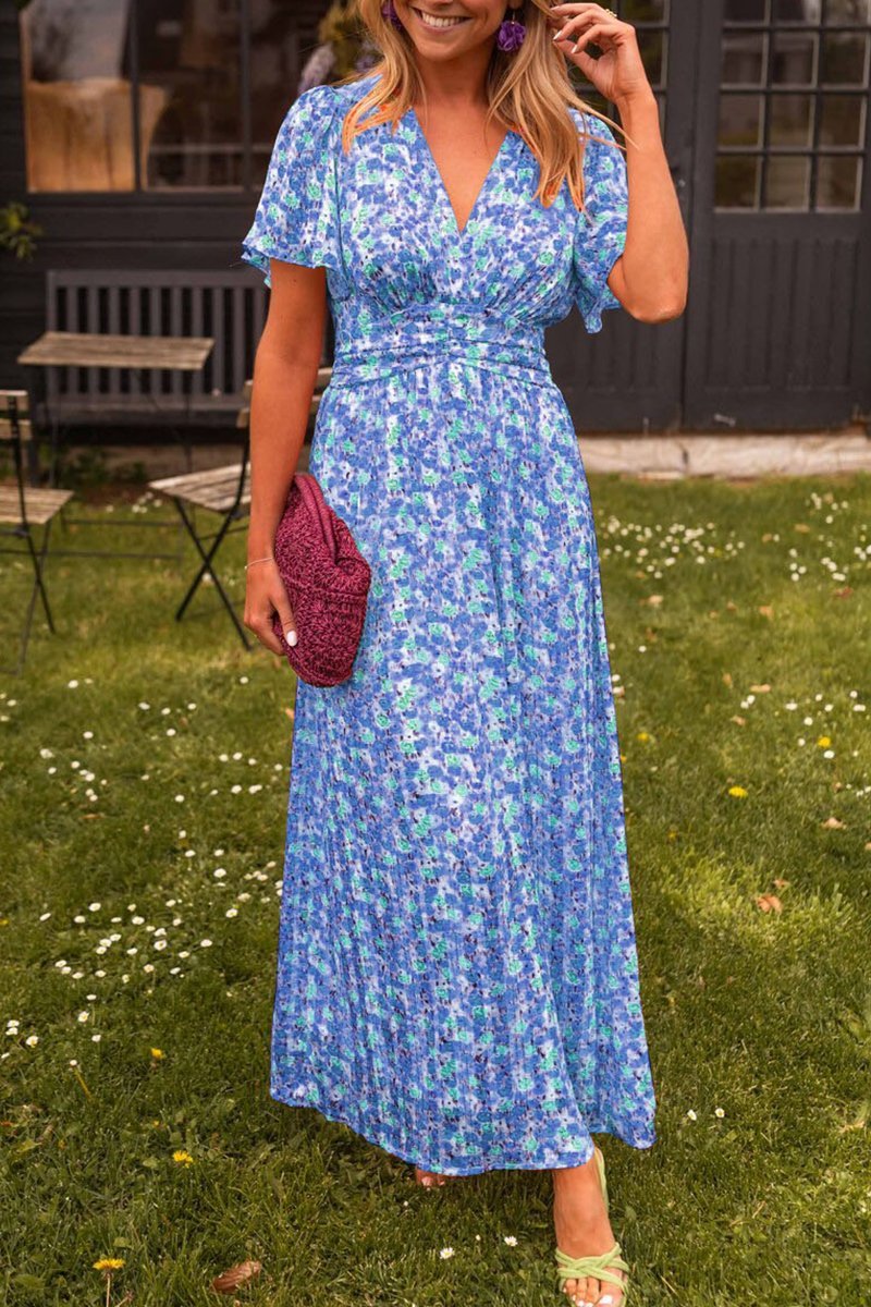 PAULINE | LONG FLOWER DRESS